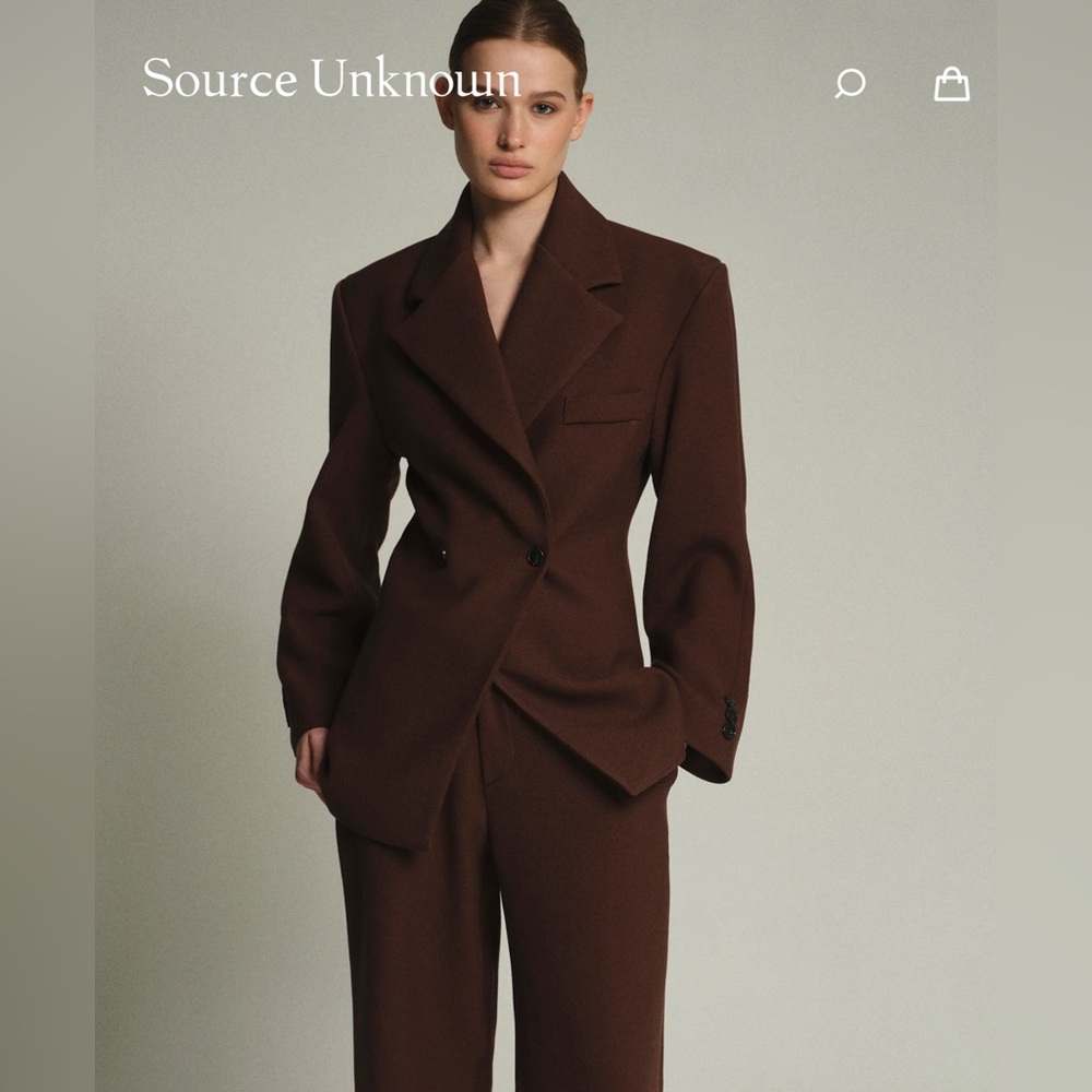 Source Unknown Chocolate Blazer